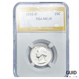 1932-D Washington Silver Quarter PGA MS64
