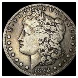 1892 Morgan Silver Dollar LIGHTLY CIRCULATED