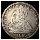 1846-O Silver Half Dollar LIGHTLY CIRCULATED