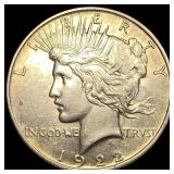 1922 Silver Peace Dollar CLOSELY UNCIRCULATED