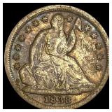 1838 Silver Half Dime NICELY CIRCULATED