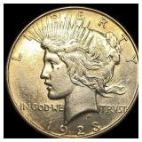 1923 Silver Peace Dollar CLOSELY UNCIRCULATED
