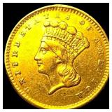 1856 Gold $1 Indian Princess Head HIGH GRADE