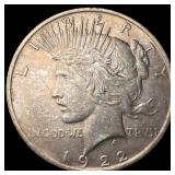 1922 Peace Silver Dollar ABOUT UNCIRCULATED