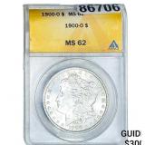 1900-O Morgan Silver Dollar ANACS MS62