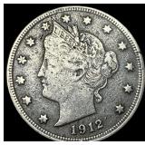 1912-S Liberty Head Nickel LIGHTLY CIRCULATED