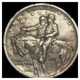 1925 Silver Stone Mountain Half Dollar HIGH GRADE