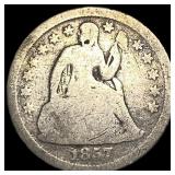 1857-O Silver Seated Liberty Dime NICELY CIRCULATE