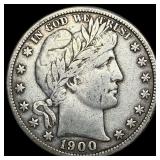 1900-S Silver Half Dollar NEARLY UNCIRCULATED