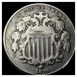 1870 Shield Nickel HIGH GRADE