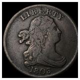 1803 Draped Bust Half Cent NEARLY UNCIRCULATED