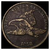 1858 Flying Eagle Cent NEARLY UNCIRCULATED