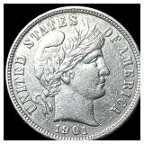 1901 Barber Dime UNCIRCULATED