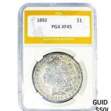 1892 Morgan Silver Dollar PGA XF45