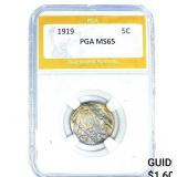 1919 Buffalo Nickel PGA MS65