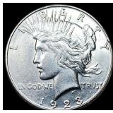 1923-S Silver Peace Dollar CHOICE AU