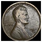 1909-S Lincoln Wheat Cent NEARLY UNCIRCULATED