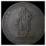 1834 Lafayette Hard Times Token Clark & Anthony NE