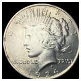 1924 Silver Peace Dollar UNCIRCULATED
