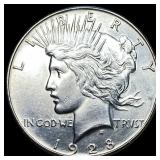 1928-S Silver Peace Dollar UNCIRCULATED