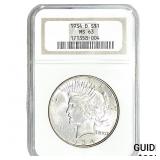1934-D Silver Peace Dollar NGC MS63