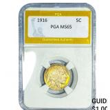 1916 Buffalo Nickel PGA MS65