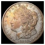 1921 Silver Morgan Dollar ABOUT UNCIRCULATED