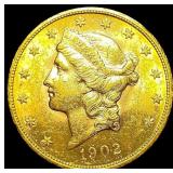 1902-S Liberty Head $20 Double Eagle  UNCIRCULATE