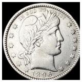 1896 Silver Barber Quarter CLOSELY UNCIRCULATED