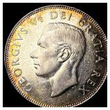 1950 Canada Silver 50 Cents GEM BU