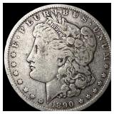 1890-O Silver Morgan Dollar ABOUT UNCIRCULATED