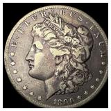 1890-CC Silver Morgan Dollar ABOUT UNCIRCULATED