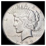 1922-S Silver Peace Dollar NEARLY  UNCIRCULATED