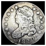 1820 Capped Bust Silver Quarter LIGHTLY CIRCULATED