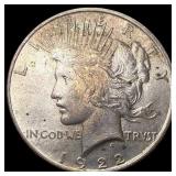1922 Silver Peace Dollar CLOSELY UNCIRCULATED