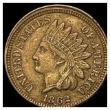 1862 Copper-Nickel Indian Head Cent CLOSELY UNCIRC