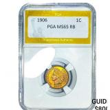 1906 Indian Head Cent PGA MS65 RB