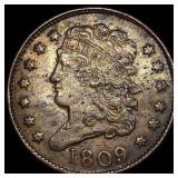 1809 Classic Head Half Cent CLOSELY UNCIRCULATED