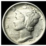 1918-S Silver Mercury Dime NEARLY UNCIRCULATED