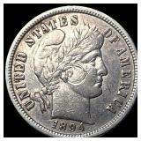 1894-O Silver Barber Dime HIGH GRADE