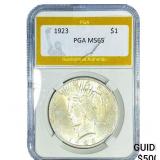 1923 Silver Peace Dollar PGA MS65