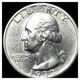 1932-S Silver Washington Quarter CHOICE BU