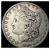1884-O Silver Morgan Dollar ABOUT UNCIRCULATED