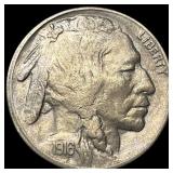 1916-S Nickel Five Cents Buffalo CLOSELY UNCIRCULA