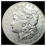 1904-S Silver Morgan Dollar NEARLY UNCIRCULATED