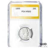 1899 Barber Quarter PGA MS63
