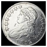 1812 Capped Bust Half Dollar CHOICE AU