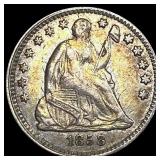 1858 Silver Half Dime CLOSELY UNCIRCULATED