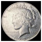 1927 Peace Silver Dollar NEARLY UNCIRCULATED