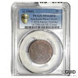 1960 Soviet China Restrike Copper 5 Cents PCGS RB